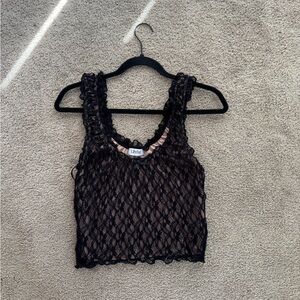 Lilyful Black Lace Top